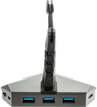 USB-hub Omega Varr USB 3.0 do MicroSD 3-portowy Black (OUHCRG3) - obraz 1