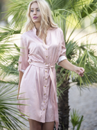 Плаття-сорочка коротке літнє жіноче Piju Adel S-M Рожеве (5904083570601) - зображення 1