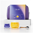 Набір для догляду за обличчям Olay Vitamina C + Aha 24 Крем-гель 50 мл + Нічний крем 15 мл + Масажер + Косметичка (8700216276719) - зображення 2