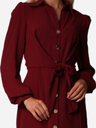 Плаття-сорочка міді осіннє жіноче Ax Paris DA1660 XL Темно-червоне (5063259016531) - зображення 3