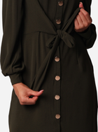 Sukienka koszulowa midi jesienna damska Ax Paris DA1660 L Oliwkowa (5063259016593) - obraz 3