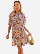 Плаття коротке літнє жіноче Ax Paris DA1752 L Різнокольорове (5063259051686) - зображення 6