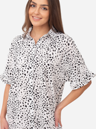 Плаття-сорочка коротке літнє жіноче Ax Paris DA1743 XL Чорний/Білий (5063259049737) - зображення 3