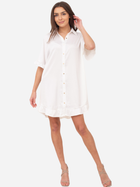 Плаття-сорочка коротке літнє жіноче Ax Paris DA1774 M Кремове (5063259061869) - зображення 3