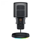 Микрофон Cougar Screamer X настольный, подставка RGB с концентратором USB 3.0, черный