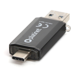 Флеш пам'ять Platinet 45606 128GB USB 3.2 / Type-C Black (PMFC128B) - зображення 3