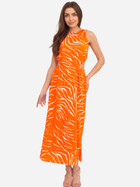 Sukienka trapezowa damska długa letnia damska Ax Paris DA1723 XL Pomarańczowa (5063259043858) - obraz 3