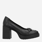 Loafersy damskie skórzane RIEKER RIEY4161-00 37 Czarne (4061811843527) - obraz 1