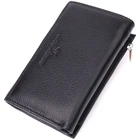 Кожаный женский кошелек в три сложения ST Leather 22488 черный