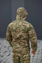 Мужская Куртка Хищник "Soft Shell" с капюшоном камуфляжная размер XL - изображение 8