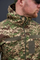 Мужская Куртка Хищник "Soft Shell" с капюшоном камуфляжная размер 3XL - изображение 6