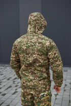 Мужская Куртка Хищник "Soft Shell" с капюшоном камуфляжная размер 3XL - изображение 8