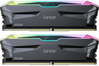 Pamięć Lexar DDR5-6000 32768MB PC5-48000 (Kit of 2x16384) Ares RGB Black (LD5BU016G-R6000GDLA) - obraz 1
