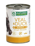 Влажный корм для собак малых пород Nature's Protection Adult small breed Veal & Duck с телятиной и уткой