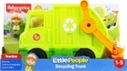 Śmieciarka Fisher-Price Little People Recycling Truck z figurką (0887961938234) - obraz 1