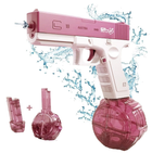 Водяной пистолет электрический аккумуляторный Water Gun Glock Розовый