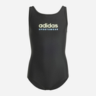 Дитячий суцільний купальник для дівчинки adidas Spw Ubsuit Kids IT9619 128 Чорний (4067887716260)