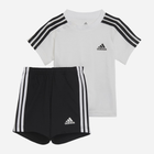 Дитячий літній комплект (футболка + шорти) для хлопчика adidas Essentials Sport Set H65817 86 Білий/Чорний (4065424189874) - зображення 1