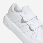 Tenisówki dziecięce dla dziewczynki na rzepy Adidas Grand Court 2.0 Cf ID5273 25 Białe (4066765033000) - obraz 7