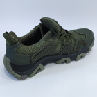 Тактичні кросівки літні Olive (олива, зелені) нубук/сітка велика р. 45 - зображення 3