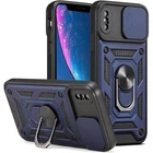 Ударопрочный чехол Camshield Serge Ring для Apple iPhone X / XS (5.8") Синий Без бренда