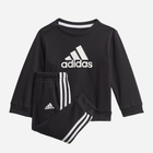 Дитячий спортивний костюм (світшот + штани) для хлопчика Adidas I Bos Jog Ft GM8977 92 Чорний (4062065376250) - зображення 1
