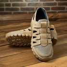 Тактичні сандалі літні кросівки PAV 191 Silver койот шкіряні сітка 42 - зображення 9