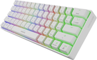 Klawiatura bezprzewodowa Genesis Thor 660 RGB Gateron Red Bluetooth/USB Biała (NKG-1845) - obraz 4