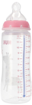 Пляшечка для годування Nuk First Choice Giraffe з індикатором температури Рожева 300 мл (4008600439912) - зображення 3