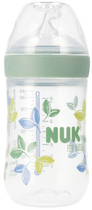 Пляшечка для годування Nuk For Nature M з силіконовою соскою Зелена 260 мл (4008600441168) - зображення 1