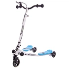 Самокат-трайк TRIKKE SPEEDER 3-х цв. складной SP- (кол.-PU, d-мм, h-см, АВЕС-7, Белый-голубой) (SP06_Белый-голубой)