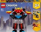 Zestaw klockow Lego Creator Super Robot 159 elementow (31124) (955555903352563) - Outlet - obraz 1