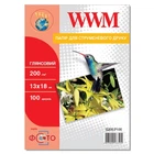 Фотобумага WWM 13см х 18см 200г/м кв 100л глянцевая (G200.P100)