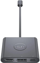 Adapter Dell USB-C - DisplayPort w/ Power Delivery Black (470-AEGY) - obraz 1