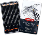 Набір графітних олівців Derwent Graphic Designer Sketching Soft 12 шт (5010255716606) - зображення 1