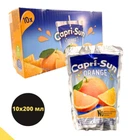 Упаковка апельсинового напитка Capri-Sun Orange Капризон 200 мл х 10 шт (CapriSun-Or-2x10)