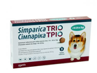 Таблетка проти зовнішніх та внутрішніх паразитів для собак Zoetis Simparica TRIO від 10 до 20 кг ЦІНА ЗА 1 ШТ 10024337
