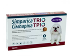 Таблетка против внешних и внутренних паразитов для собак Zoetis Simparica TRIO от 2.5 до 5 кг ЦЕНА ЗА 1 ШТ 10024330
