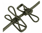 Веревка Mil-Tec для стирки с зажимами 110-250 см WÄSCHELEINE OLIV (16019000) - изображение 4