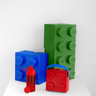 Pojemnik do przechowywania LEGO Storage Brick 4 Niebieski (40031731) - obraz 3