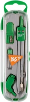 Циркуль YES 4 предмета Зеленый (5056574438539)