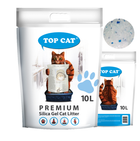 Наповнювач для котячого туалету Top Cat Premium силікагелевий 10 л 480125