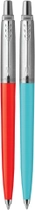 Набір кулькових ручок Parker Jotter Glam Rock Blue/Red Сині 2 шт (3026981621413) - зображення 1