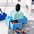 Pojemnik do przechowywania LEGO Storage Brick 4 z szufladą AquaBlue (40051742) - obraz 8