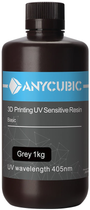Базова смола Anycubic для 3D принтера Сіра 1 кг (SPTGY-102C) - зображення 1