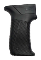 Пистолетная рукоятка DLG Tactical (DLG-180) для АК (полимер) обрезиненная, черная - изображение 1
