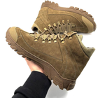 Тактические мужские ботинки с гербом Kindzer натуральная кожа 44 койот - изображение 5