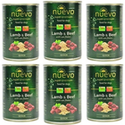 Упаковка консерв для собак Nuevo Adult з ягням, яловичиною і вівсянкою 6 шт. 400 г (4250231595608) - зображення 1