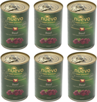 Упаковка консерв для собак Nuevo Adult з яловичиною 6 шт. 400 г (4250231595523) - зображення 1