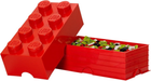 Контейнер у формі блоку LEGO Storage Brick 8 Червоний (40041730) - зображення 3